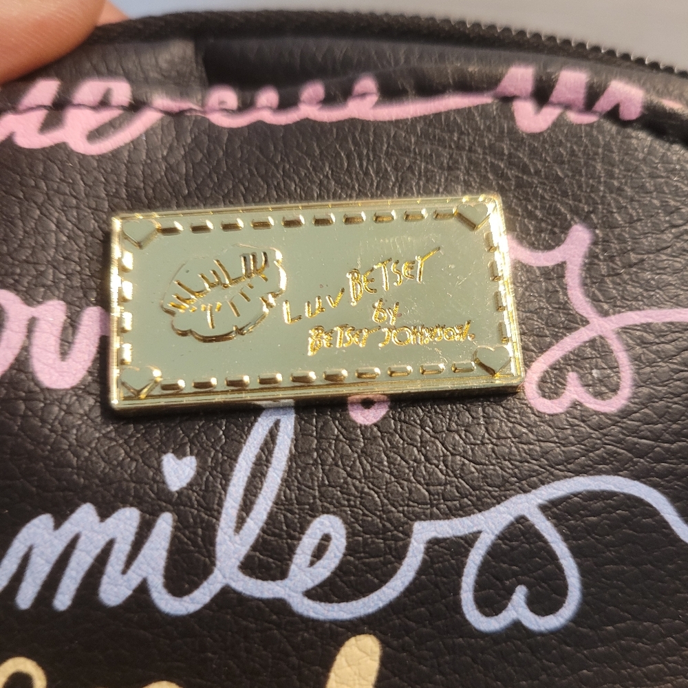 Betsy Luv Betsy Johnson Small Backpack with Colorful Signature Script - Picture 2 of 7